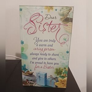 3 for $26  Dear Sister Plaque 